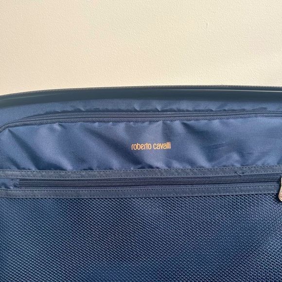Roberto Cavalli Black Logo Hardshell Carry-On Suitcase Luggage NWT $550 - Picture 12 of 14